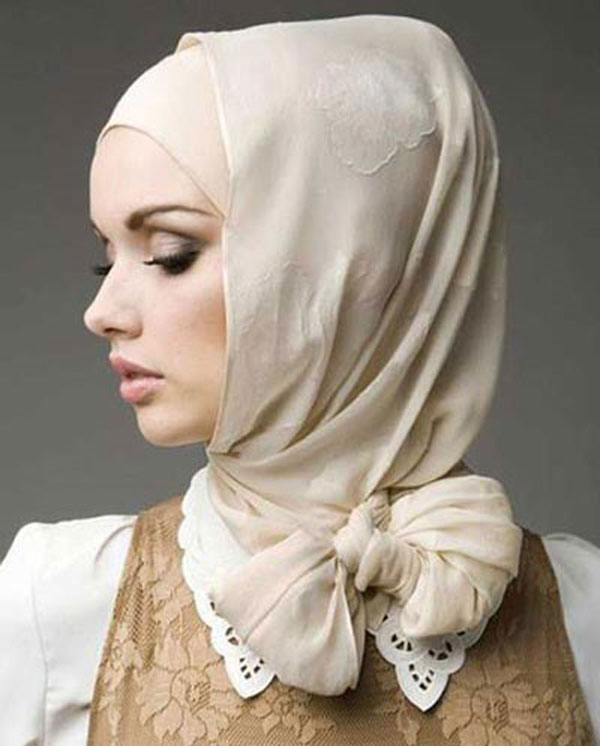 مدل روسری بستن شیک و ساده دخترانه و زنانه با حجاب برای مهمانی