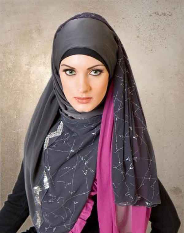 مدل روسری بستن با حجاب دخترانه و زنانه شیک و ساده