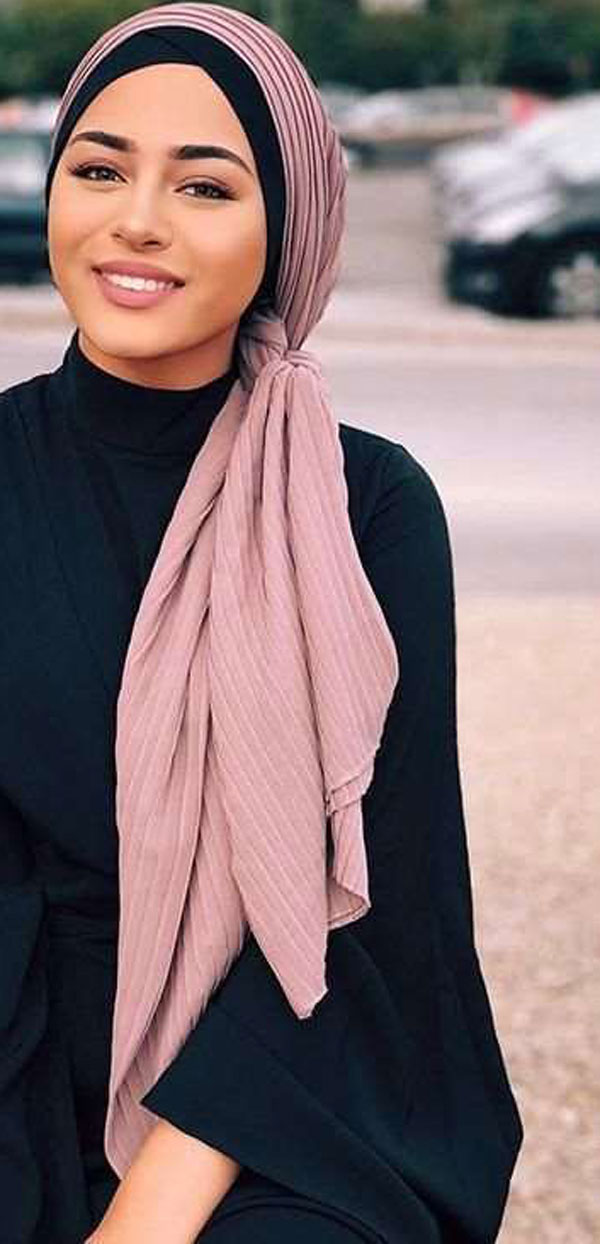 مدل روسری بستن دخترانه و زنانه ساده و شیک مناسب مهمانی و عید