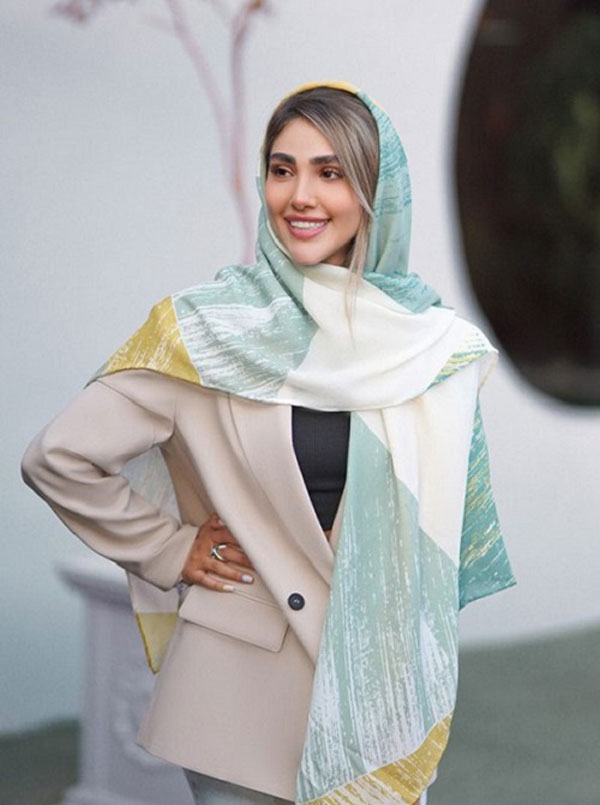 مدل روسری بستن دخترانه و زنانه ساده و شیک مناسب مهمانی و عید