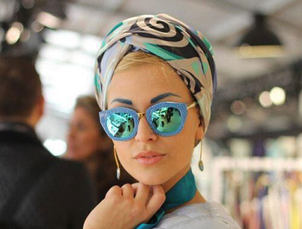 مدل روسری بستن دخترانه و زنانه ساده و شیک مناسب مهمانی و عید