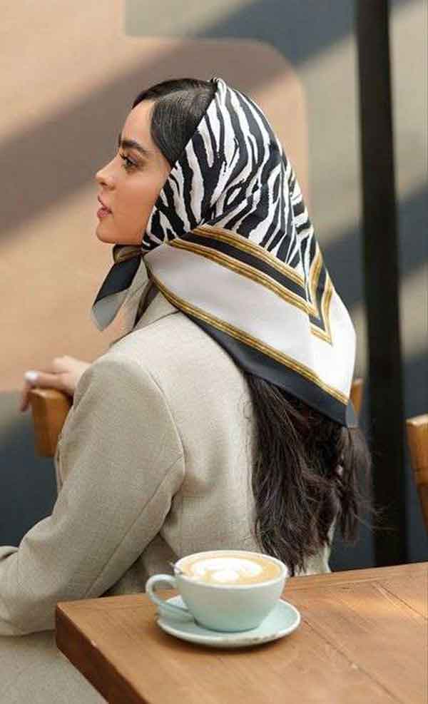 مدل روسری دخترانه شیک و ساده و طرحدار مناسب خانم های شیک پوش