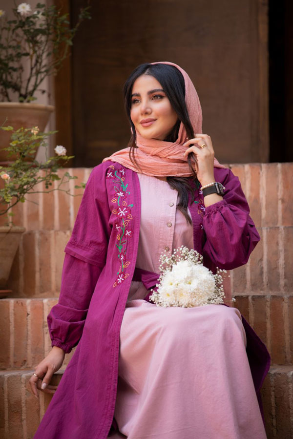 مدل سارافون جلو باز دخترانه و زنانه لاکچری برای شیک پوشا