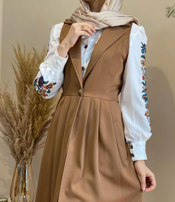 مدل سارافون جلو باز دخترانه و زنانه لاکچری برای شیک پوشا