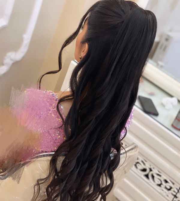 مدل شینیون باز فوق العاده جذاب مخصوص مهمانی و عروسی