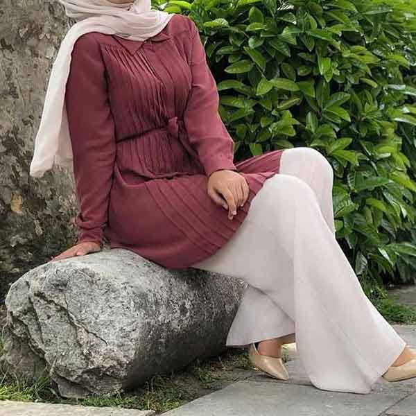 مدل شومیز بلند خانگی فوق العاده ساده و شیک زنانه مدرن