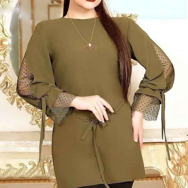 مدل شومیز بلند خانگی فوق العاده ساده و شیک زنانه مدرن
