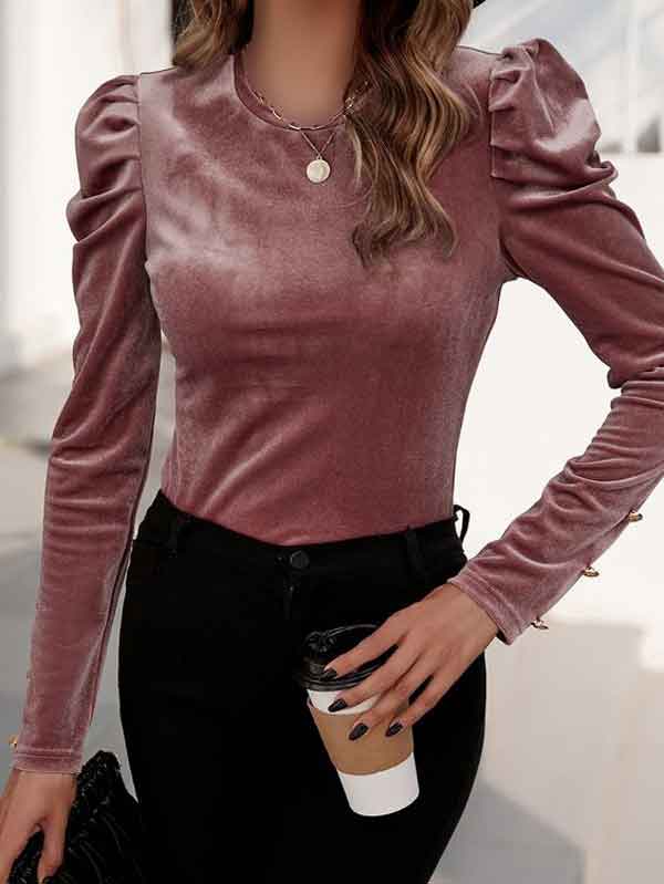 مدل شومیز مخمل دخترانه و زنانه شیک کوتاه و بلند جذاب 