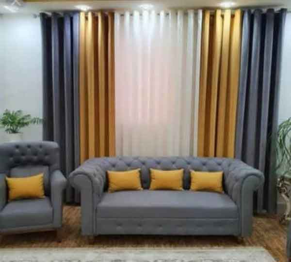 عکس مدل پردهای جدید پذیرایی پانچ ساده و شیک و لاکچری با طرح های زیبا