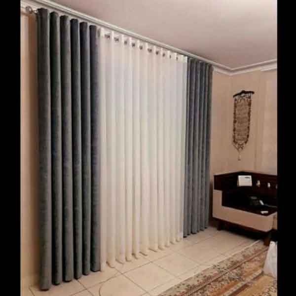 عکس مدل پردهای جدید پذیرایی پانچ ساده و شیک و لاکچری با طرح های زیبا
