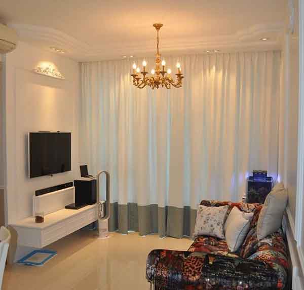 پردهای ساده و شیک پذیرایی با طرح های فوق العاده زیبا و جذاب