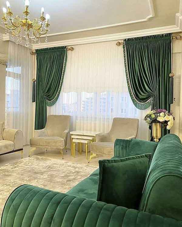 پردهای ساده و شیک پذیرایی با طرح های فوق العاده زیبا و جذاب