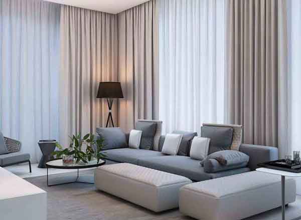 پردهای ساده و شیک پذیرایی با طرح های فوق العاده زیبا و جذاب