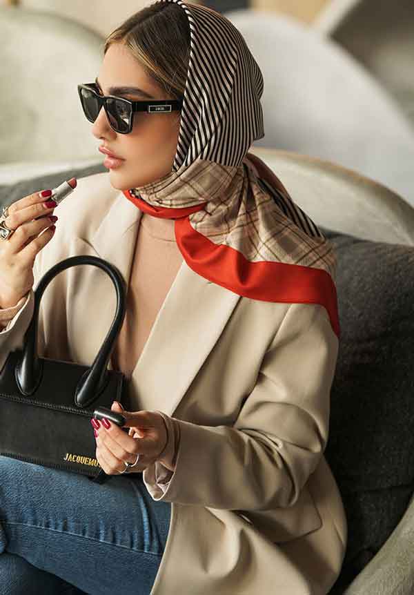 مدل روسری بستن دخترانه با حجاب و شیک برای مهمانی و مجالس مختلف