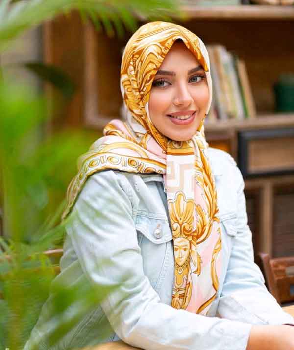 روسری مجلسی زنانه خاص و زیبا جدید مناسب مهمانی و عید