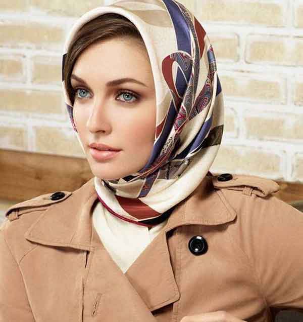 روسری مجلسی زنانه خاص و زیبا جدید مناسب مهمانی و عید