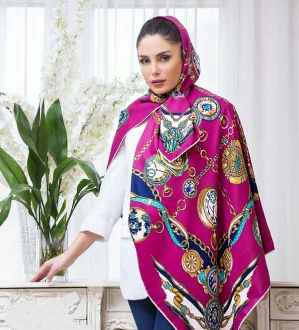 روسری مجلسی زنانه خاص و زیبا جدید مناسب مهمانی و عید