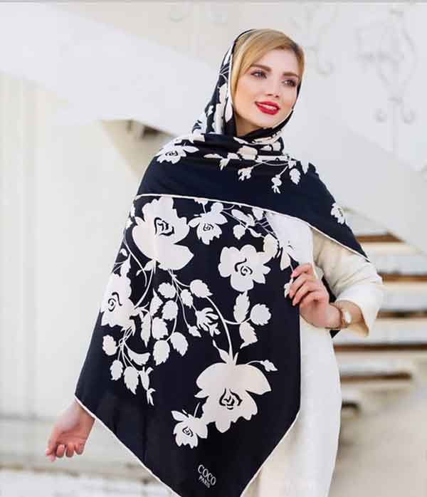 روسری مجلسی زنانه خاص و زیبا جدید مناسب مهمانی و عید