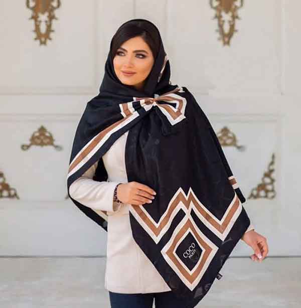روسری مجلسی زنانه خاص و زیبا جدید مناسب مهمانی و عید