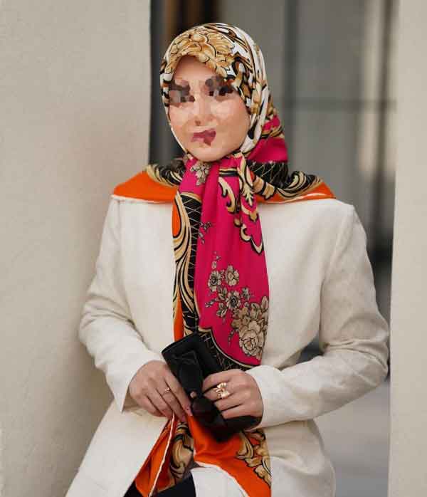روسری مجلسی زنانه خاص و زیبا جدید مناسب مهمانی و عید
