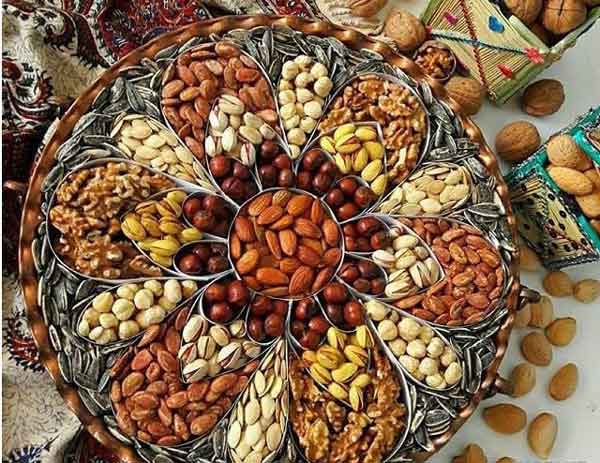 تزیین آجیل شب یلدا عروس ساده و شیک و زیبا با ایده های خلاقانه