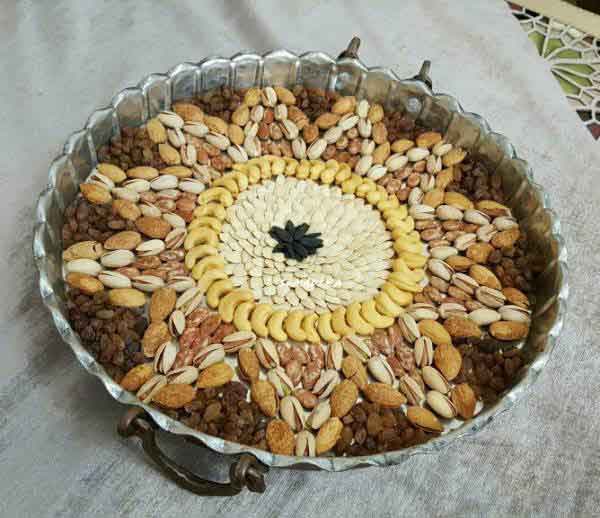 تزیین آجیل شب یلدا عروس ساده و شیک و زیبا با ایده های خلاقانه