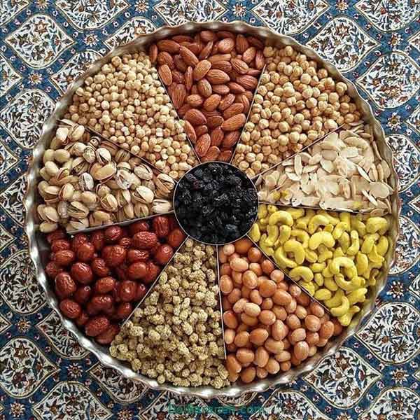 تزیین آجیل شب یلدا عروس ساده و شیک و زیبا با ایده های خلاقانه
