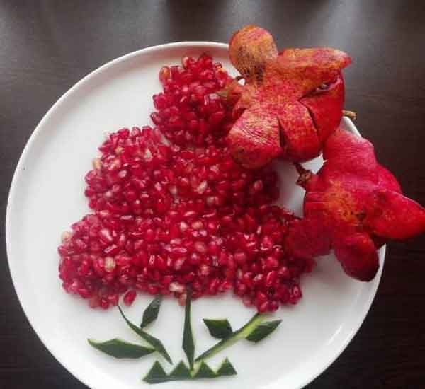 تزیین انار شب یلدا با ایده های ساده و فوق العاده ساده و شیک و دلبر