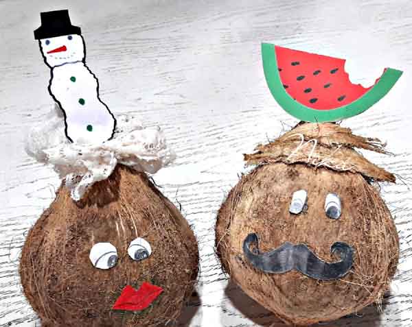 تزیین نارگیل شب یلدا با ایده های شیک و ساده برای عروس