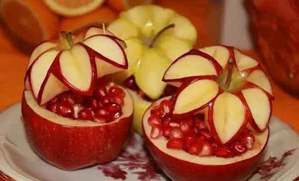 تزیین سیب شب یلدا با ایده های فوق العاده زیبا و جذاب لاکچری