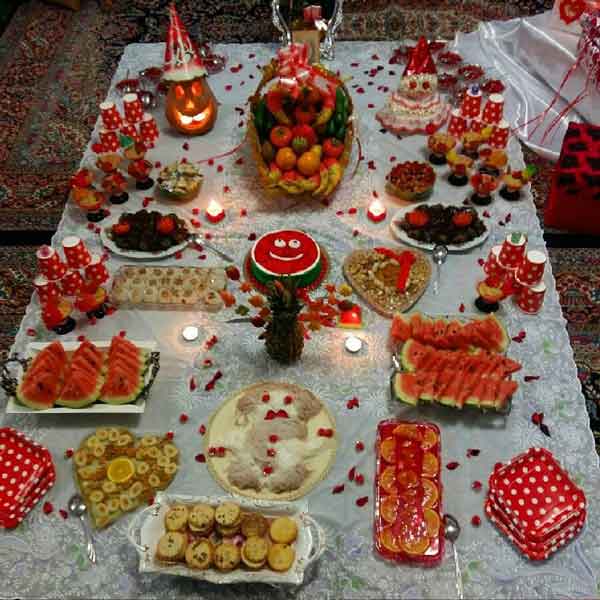 تزیین یلدایی شیک با ایده های مدرن و سنتی فوق العاده زیبا
