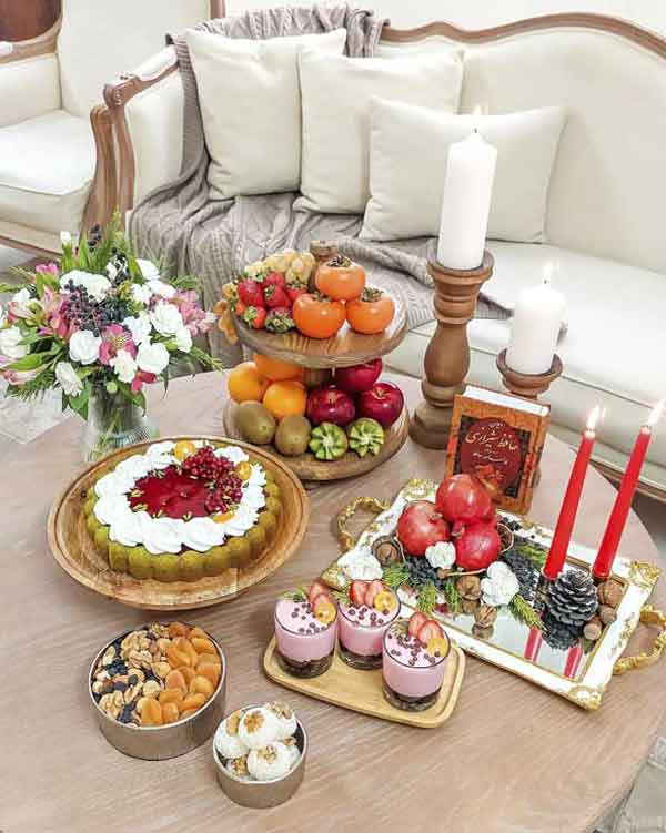 تزیین یلدایی شیک با ایده های مدرن و سنتی فوق العاده زیبا