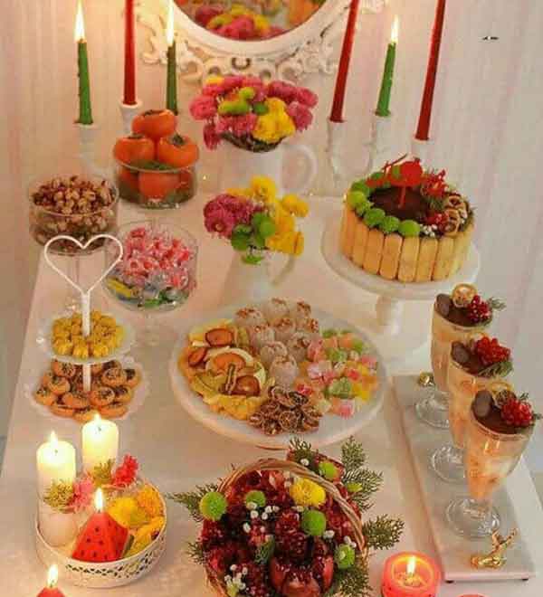 تزیین یلدایی شیک با ایده های مدرن و سنتی فوق العاده زیبا