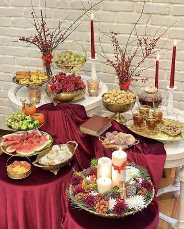 تزیین یلدایی شیک با ایده های مدرن و سنتی فوق العاده زیبا
