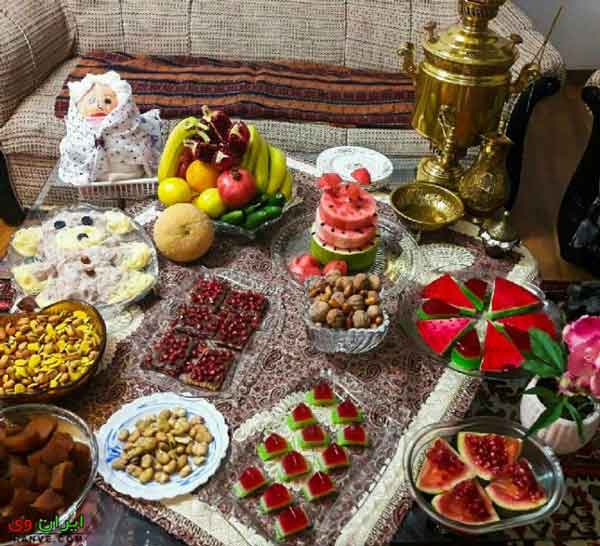 تزیین یلدایی عروس و داماد با ایده های خلاق و ساده و جذاب