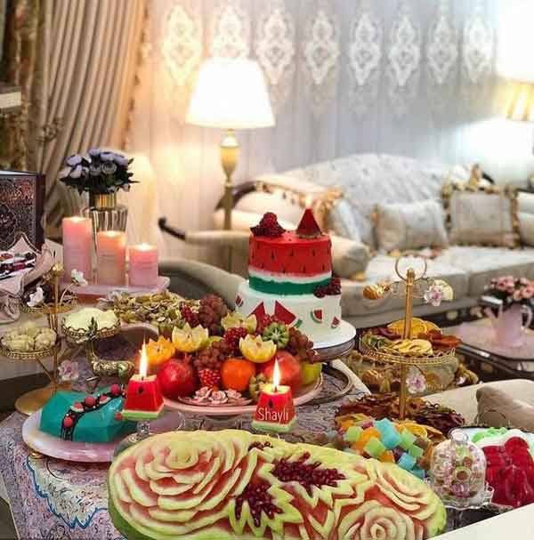 تزیین یلدایی عروس و داماد با ایده های خلاق و ساده و جذاب