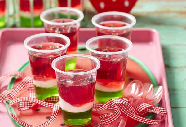 تزیین ژله شب یلدا به شکل هندوانه با ایده های ساده و جذاب