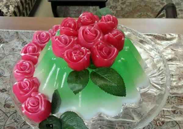 تزیین ژله شب یلدا به شکل هندوانه با ایده های ساده و جذاب
