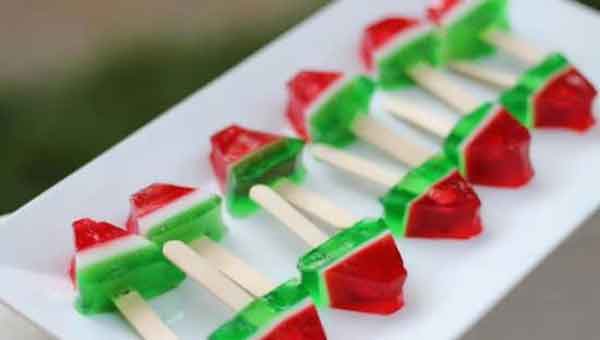 تزیین ژله شب یلدا به شکل هندوانه با ایده های ساده و جذاب