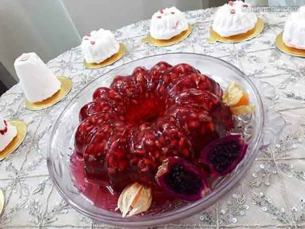 تزیین ژله شب یلدا به شکل هندوانه با ایده های ساده و جذاب