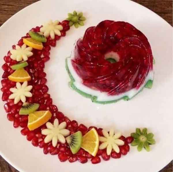 تزیین ژله شب یلدا به شکل هندوانه با ایده های ساده و جذاب