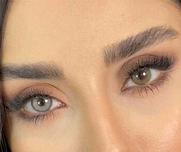 مدل ابرو دخترانه برای صورت کشیده ساده و پهن جدید و شیک سال