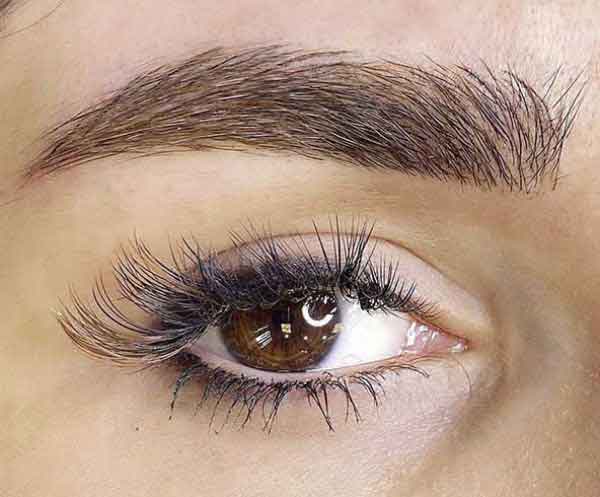 مدل ابرو دخترانه برای صورت کشیده ساده و پهن جدید و شیک سال