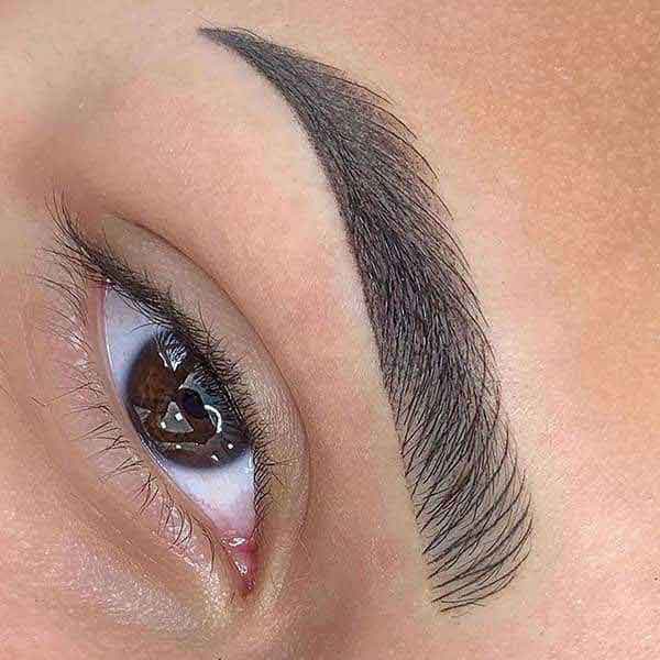 مدل ابرو دخترانه برای صورت کشیده ساده و پهن جدید و شیک سال