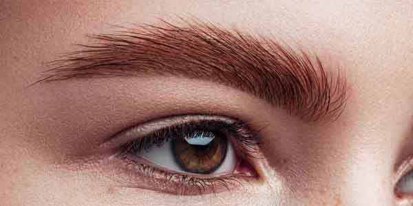 مدل ابرو دخترانه برای صورت کشیده ساده و پهن جدید و شیک سال