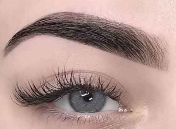 مدل ابرو دخترانه برای صورت کشیده ساده و پهن جدید و شیک سال