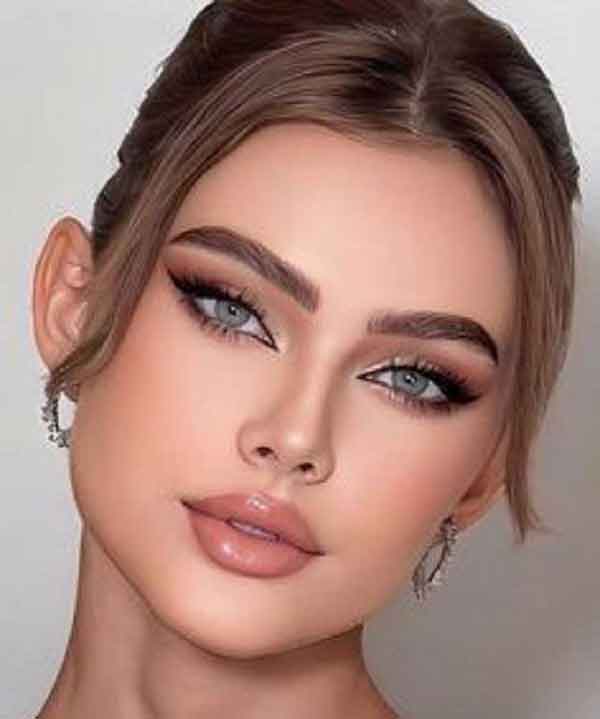 مدل ارایش دخترانه ساده و شیک برای عروسی فوق العاده جذاب و لایت دلبر
