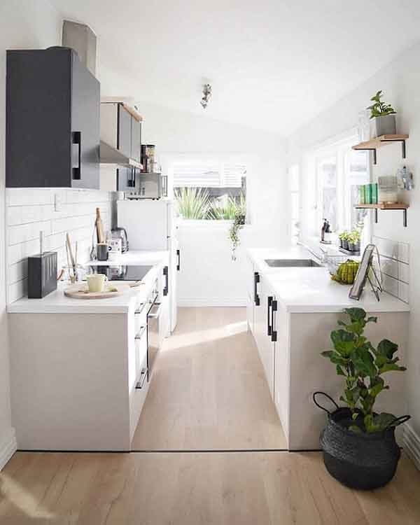 مدل کابینت آشپزخانه دو طرفه ساده و جدید شیک کلاسیک و مدرن