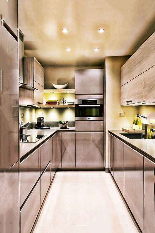 مدل کابینت آشپزخانه دو طرفه ساده و جدید شیک کلاسیک و مدرن