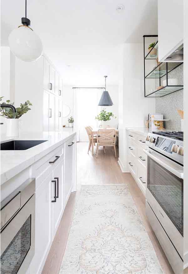 مدل کابینت آشپزخانه دو طرفه ساده و جدید شیک کلاسیک و مدرن